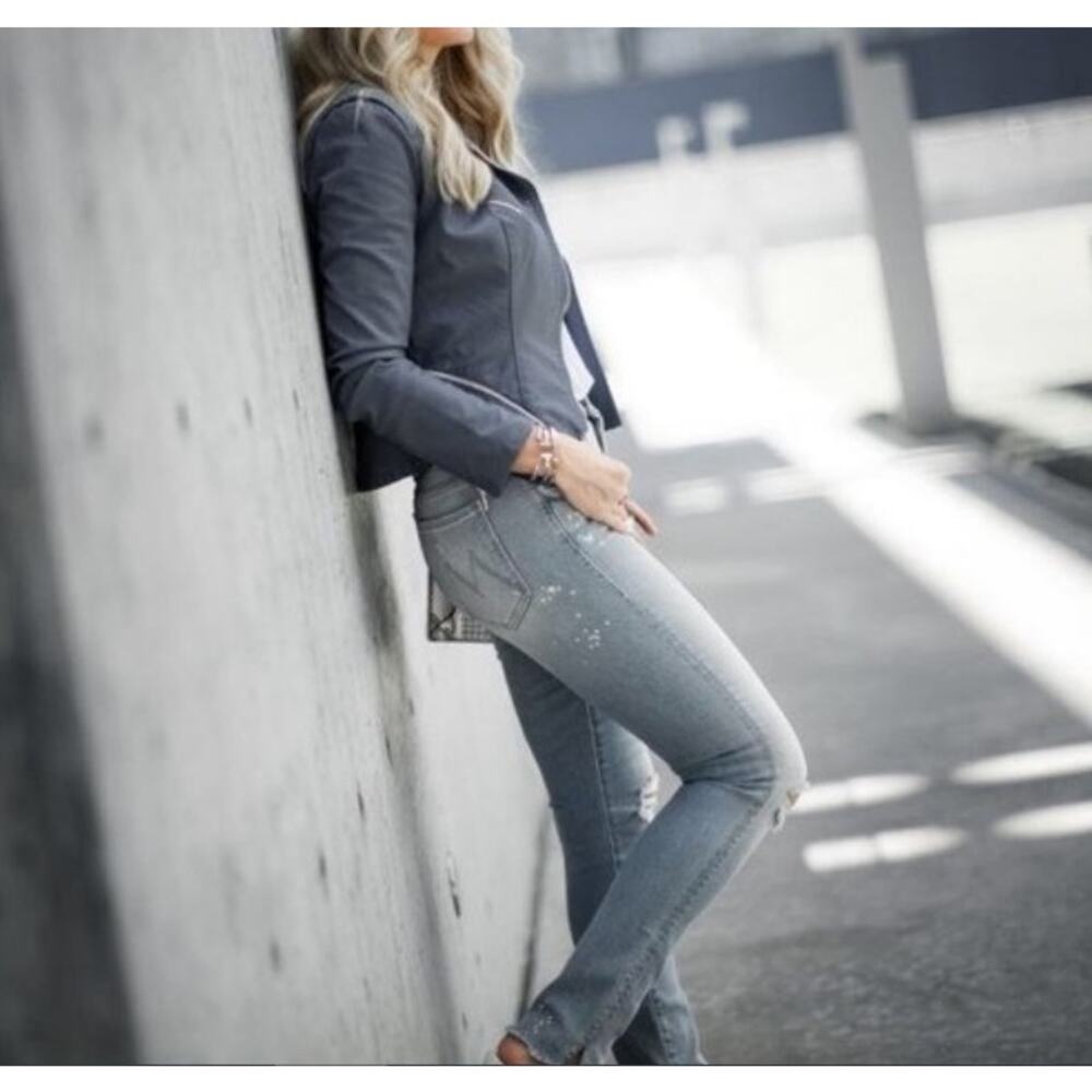 MOTHER The Looker Sacred Slit Ankle Skinny Jeans - Nice Shot - Picture 4 of 16
